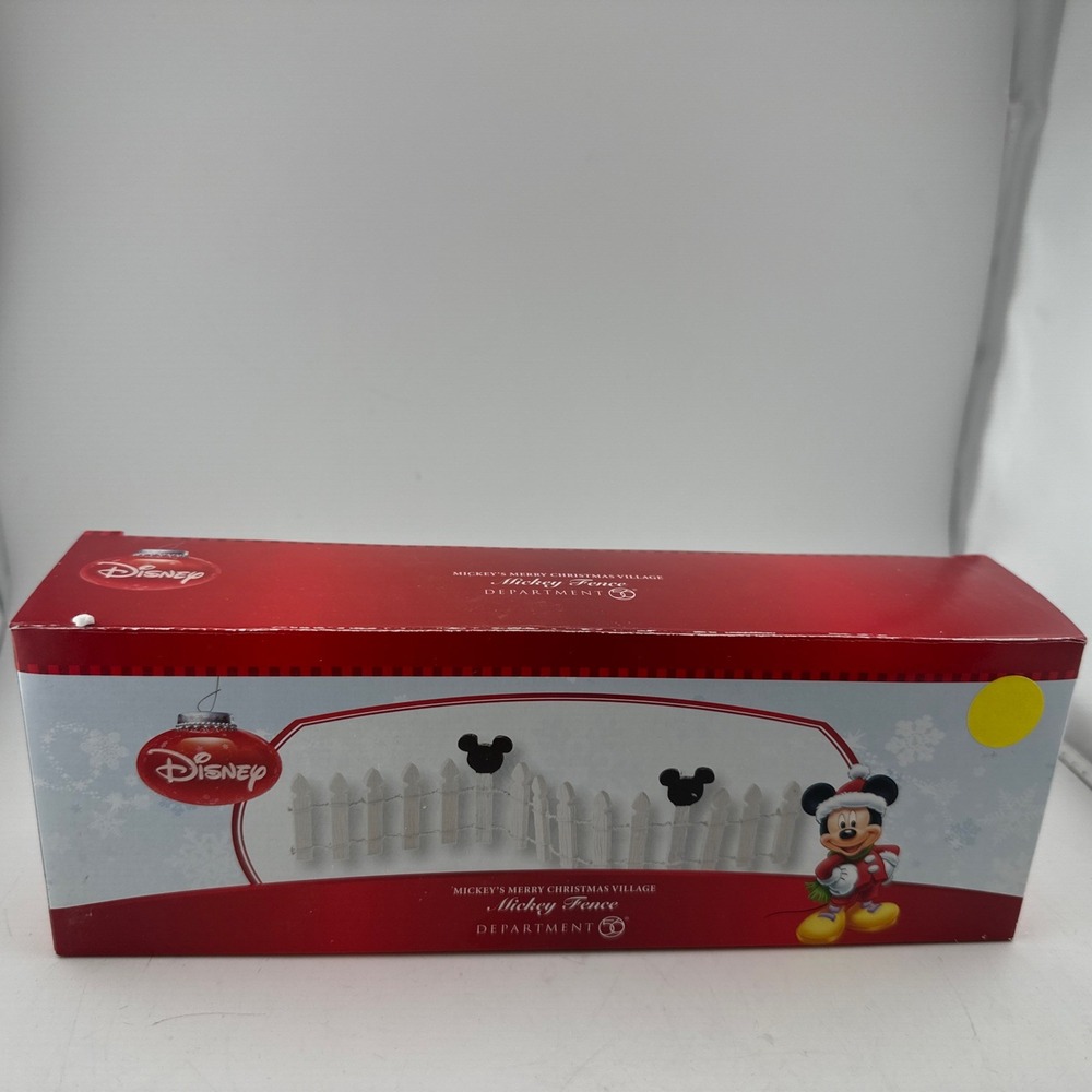 Disney Mickey's Merry Christmas Village Dept 56 MICKEY FENCE